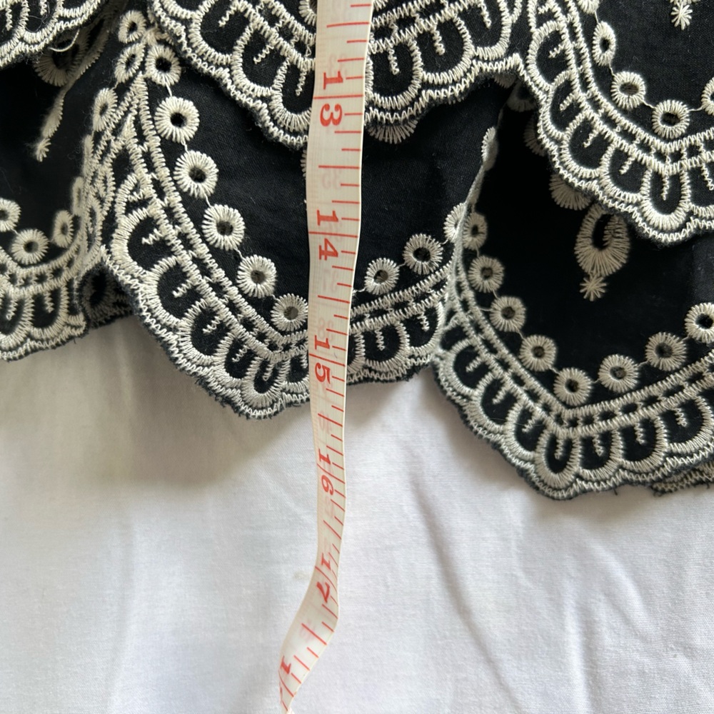 Embroidered Ruffle Mini Skirt - Picture 6 of 6